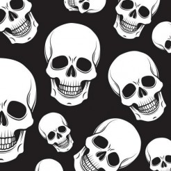 黑底骷髏頭
