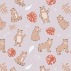 動物和花卉圖案